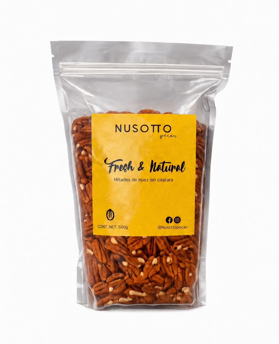 Mitades de nuez sin cáscara en bolsa de 500 gr